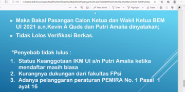 Bakal Calon Ketua BEM UI Gagal Verifikasi, Apa yang Terjadi?
