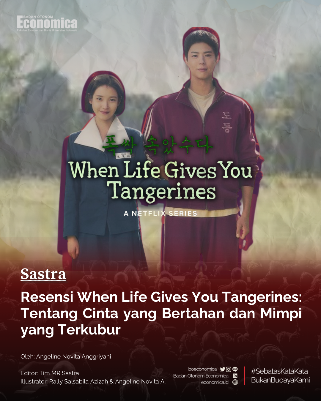 When Life Gives You Tangerines: Tentang Cinta yang Bertahan dan Mimpi yang Terkubur